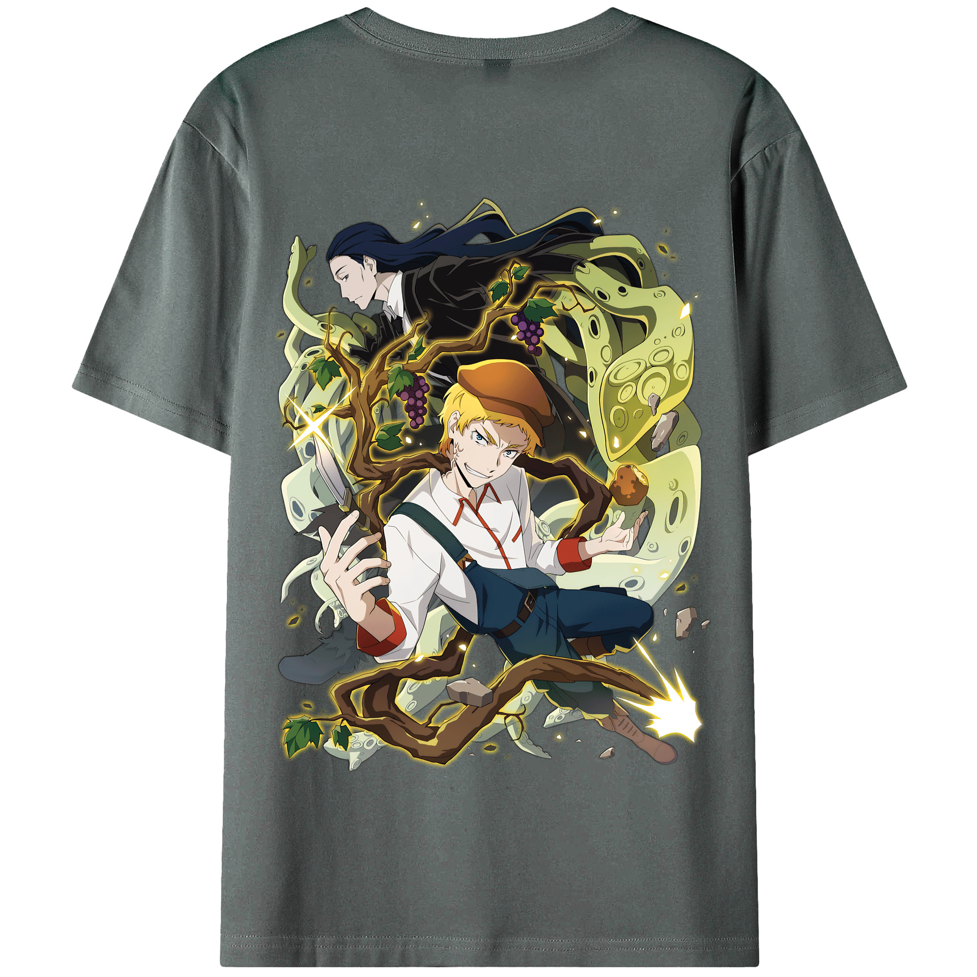 （画像用） 文豪ストレイドッグス Bungo Stray Dogs 綿100％半袖Tシャツ（背面プリント）
